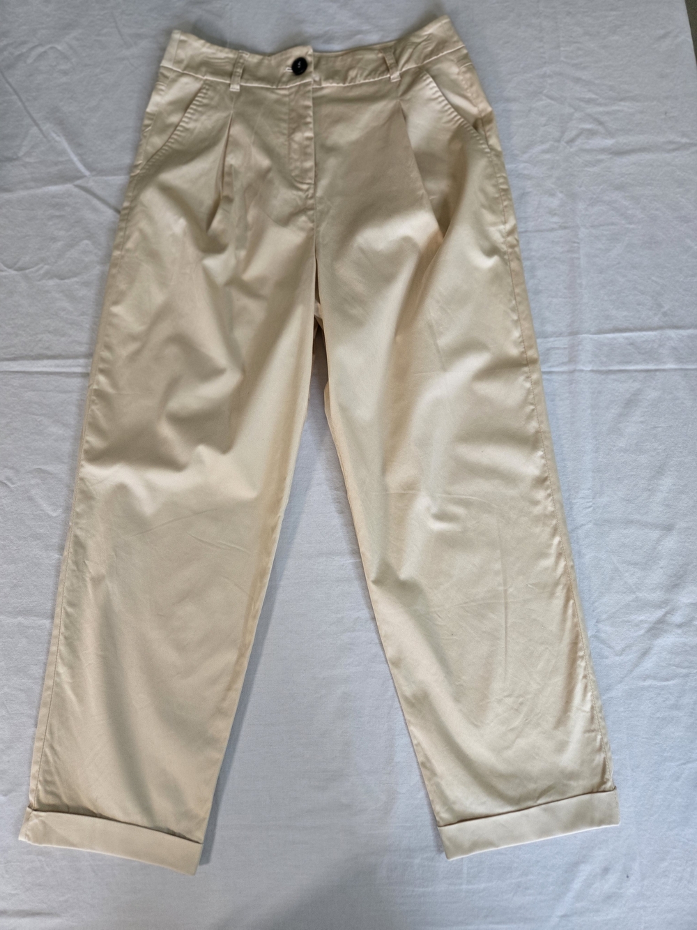 Marella Beige High-Waist Pants